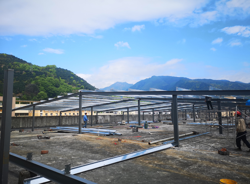 永嘉鋼結構光伏雨棚 樂清鋼結構光伏框架